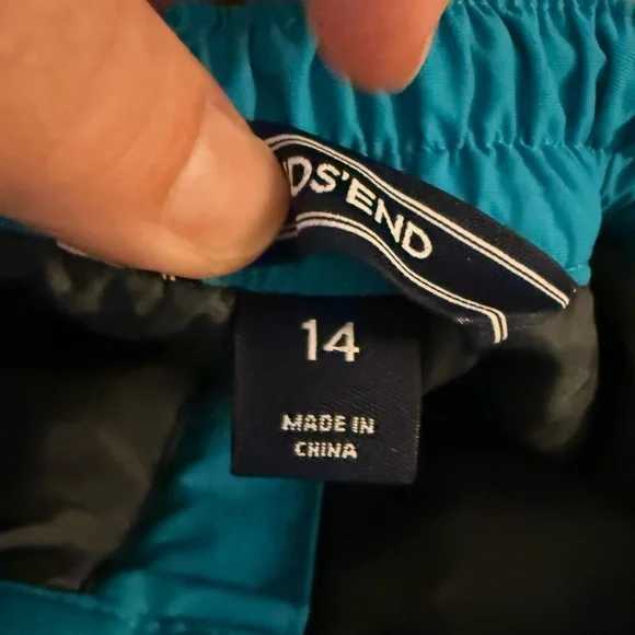 Lands’ End SQUALL Snow Ski Pants Teen Girls Teal Size 14 - Picture 6 of 9